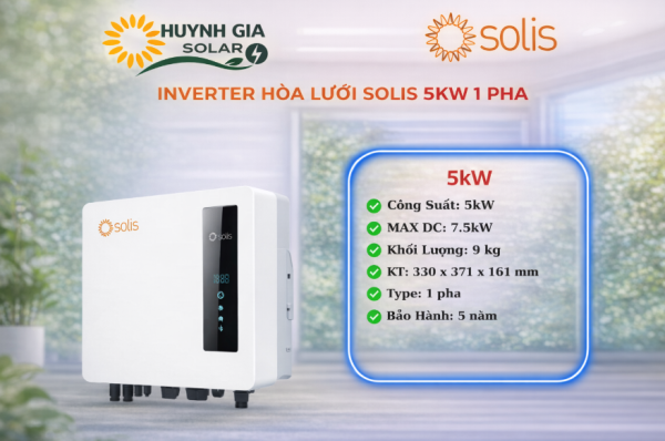 Inverter Hòa Lưới Solis 5KW 1 pha – S6-GR1P5K-S