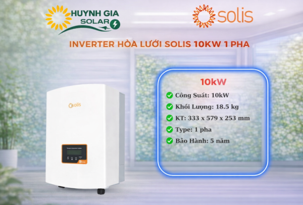 Inverter Hòa Lưới Solis 10KW 1 pha – S5-GR1P10K