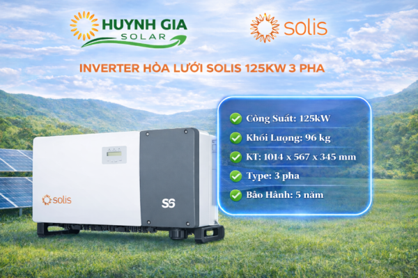 Inverter Solis 125KW 3 pha - S6-GC125K
