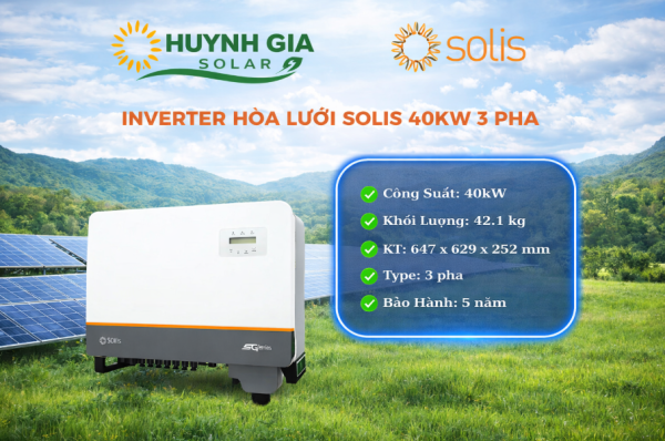 Inverter Hòa Lưới Solis 40kW 3 Pha – S5-GC40K