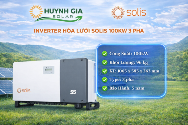 Inverter Hòa Lưới Solis 100KW 3 pha – S5-GC100K