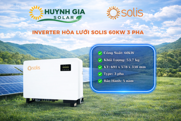 Inverter Hòa Lưới Solis 60KW 3 pha – S5-GC60