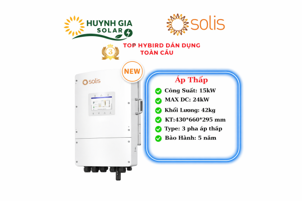 Inverter hybrid Solis S6-EH3P15K02-NV-YD-L