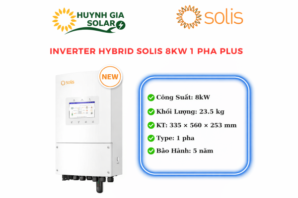 Inverter Hybrid Solis 8kW 1 Pha S6-EH1P8K-L-PLUS