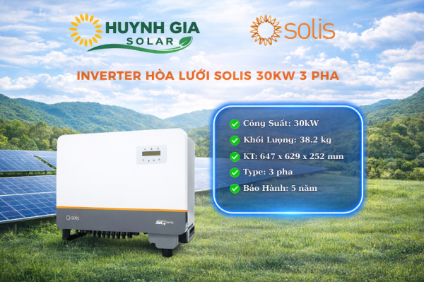 Inverter Hòa Lưới Solis 30KW 3 pha – S5-GC30K
