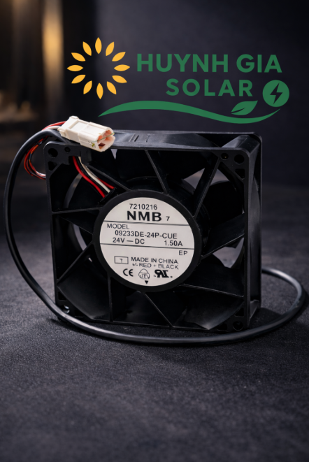 Quạt Làm Mát Biến Tần Sungrow 110kW & SMA 100kW – NMB 09233DE-24P-CUE 24VDC Chính Hãng