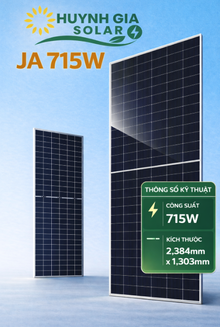 TẤM PIN JA SOLAR 715W JAM66D46-715/LB