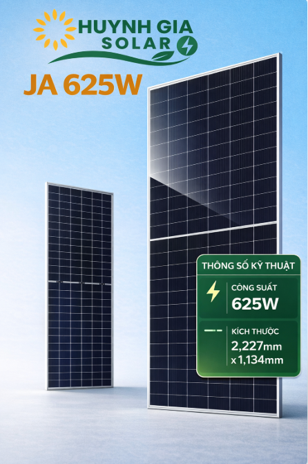 Tấm Pin JA Solar 635W JAM72D42-635/LB – N-Type