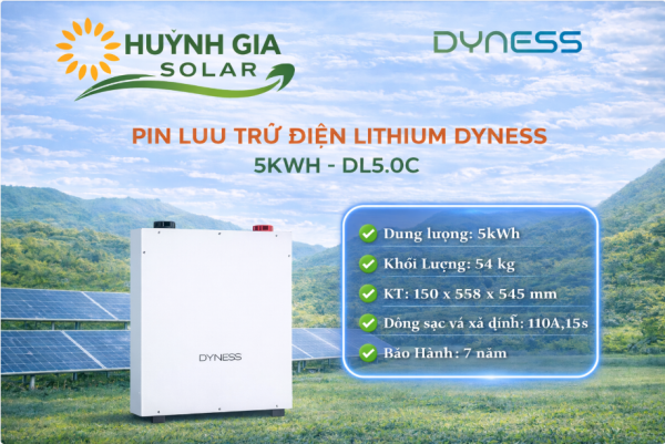 Pin Lithium 5.12kWh - Pin lưu trữ Dyness DL5.0C