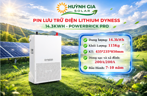 Pin Lithium Dyness 14.3kWh – PowerBrick Pro