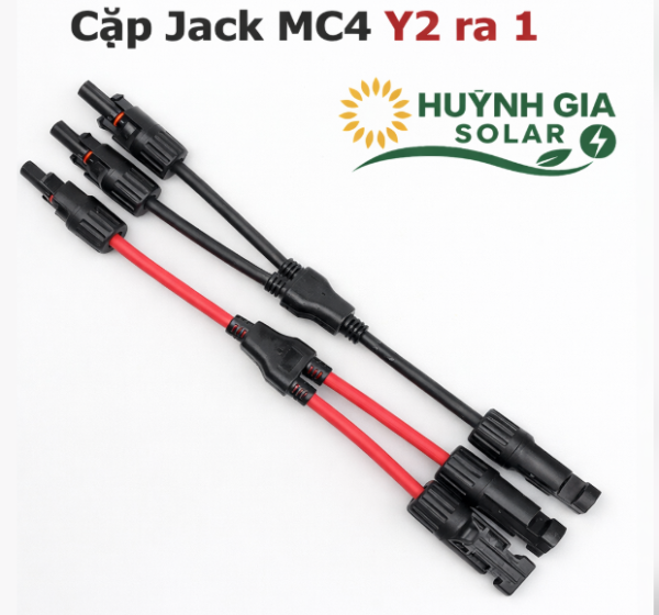 Đầu nối MC4 Y2 1500V – Jack chữ Y gộp 2 pin mặt trời